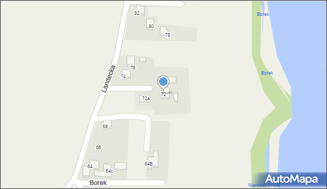Pierściec, Landecka, 72, mapa Pierściec