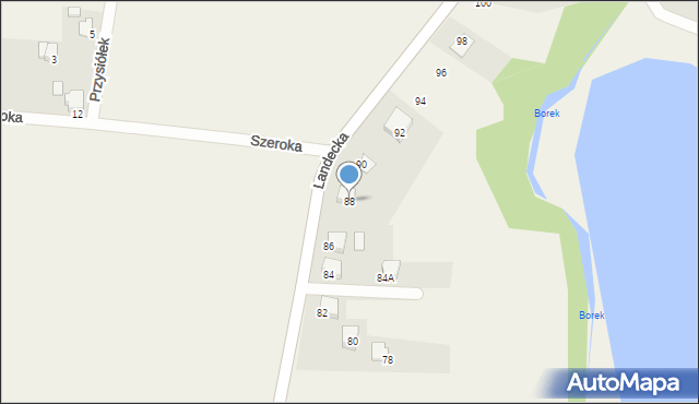 Pierściec, Landecka, 88, mapa Pierściec