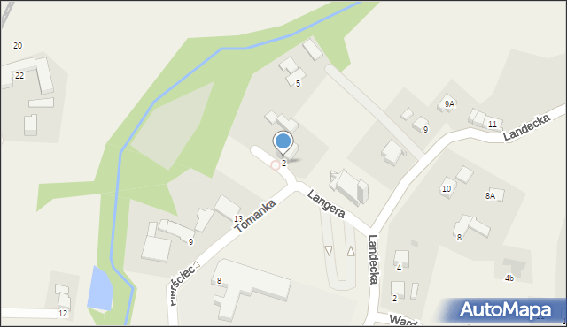 Pierściec, Langera Antoniego, ks., 2, mapa Pierściec