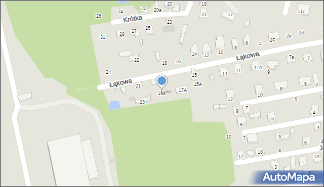 Pionki, Łąkowa, 19a, mapa Pionki