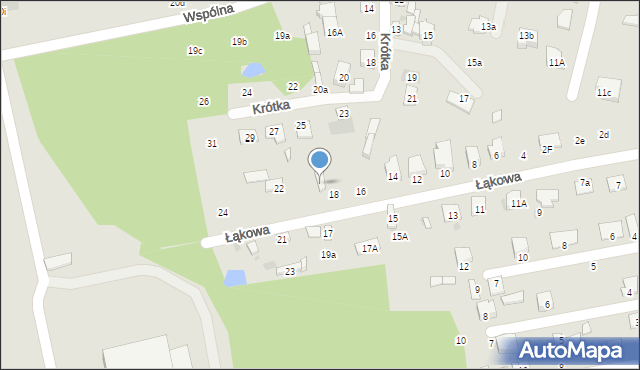 Pionki, Łąkowa, 20, mapa Pionki