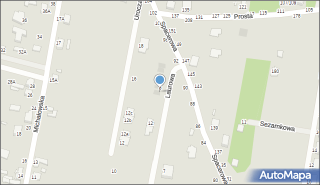 Piotrków Trybunalski, Laurowa, 8, mapa Piotrków Trybunalski
