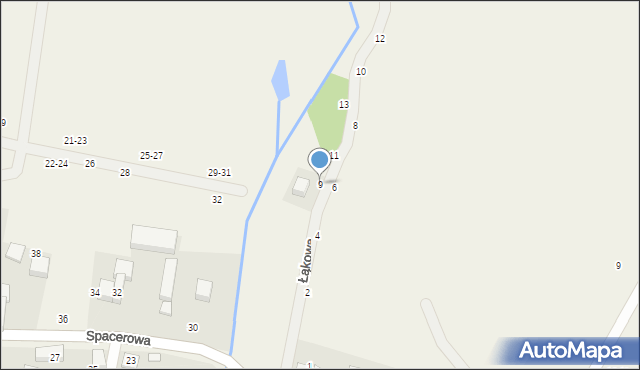 Piotrkowiczki, Łąkowa, 9, mapa Piotrkowiczki