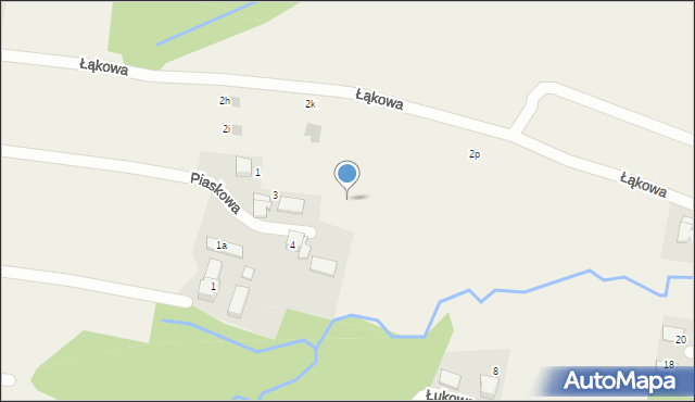 Pisarzowice, Łąkowa, 2lc, mapa Pisarzowice