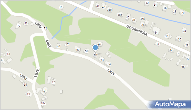 Piwniczna-Zdrój, Łazy, 52, mapa Piwniczna-Zdrój
