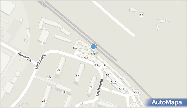 Płock, Lachmana Wacława, 5/3, mapa Płock