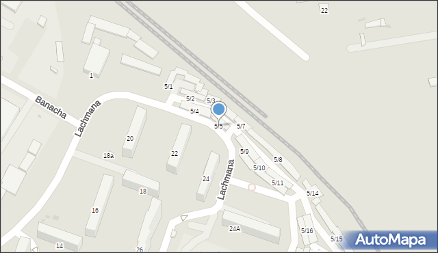 Płock, Lachmana Wacława, 5/5, mapa Płock