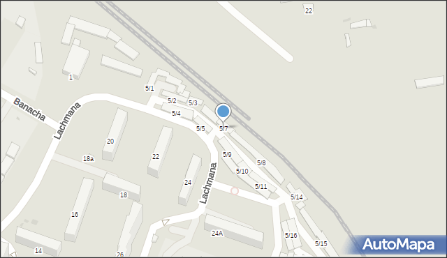 Płock, Lachmana Wacława, 5/7, mapa Płock