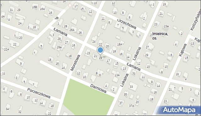 Płock, Łamana, 19, mapa Płock