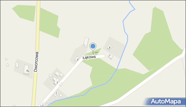 Pobiedna, Łąkowa, 6, mapa Pobiedna