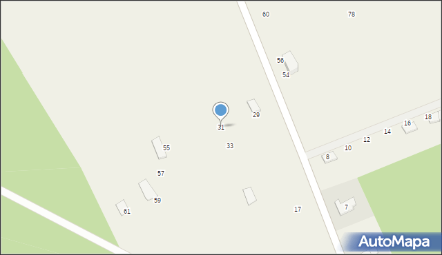 Podmokle Małe, Laski Dolne, 31, mapa Podmokle Małe