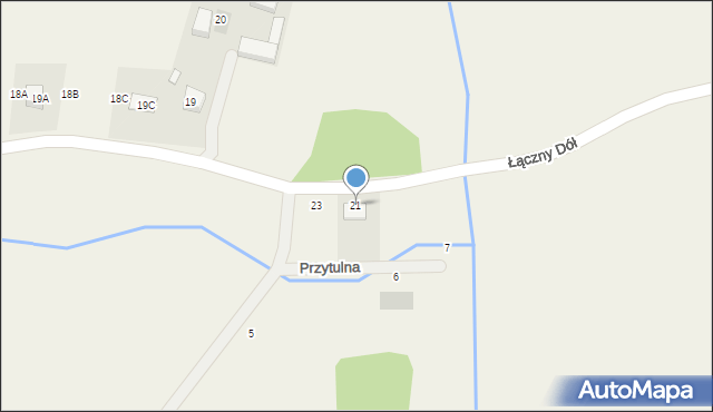 Pomieczyno, Łączny Dół, 21, mapa Pomieczyno