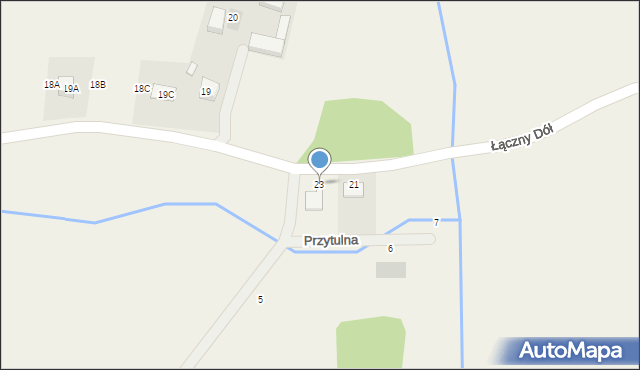 Pomieczyno, Łączny Dół, 23, mapa Pomieczyno