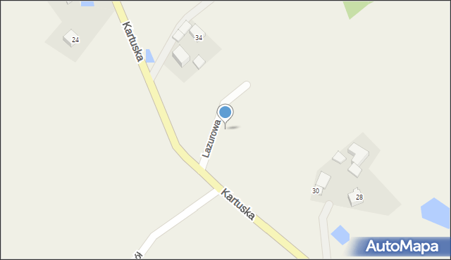 Pomieczyno, Lazurowa, 4, mapa Pomieczyno
