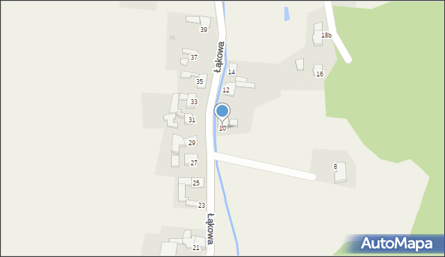 Ponięcice, Łąkowa, 10, mapa Ponięcice