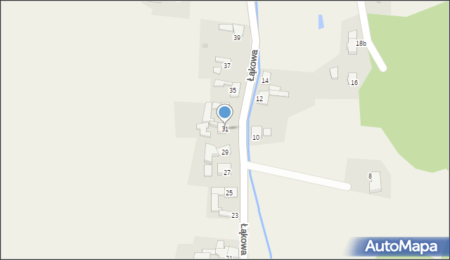 Ponięcice, Łąkowa, 31, mapa Ponięcice