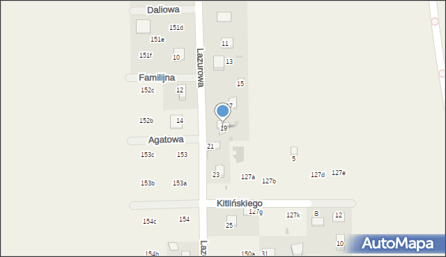 Poskwitów, Lazurowa, 19, mapa Poskwitów