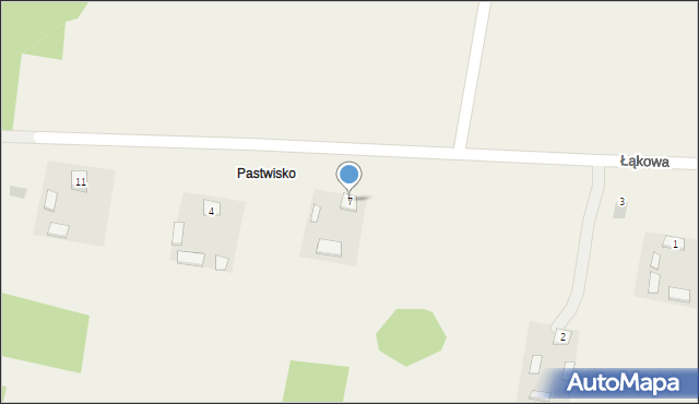 Promnik, Łąkowa, 7, mapa Promnik