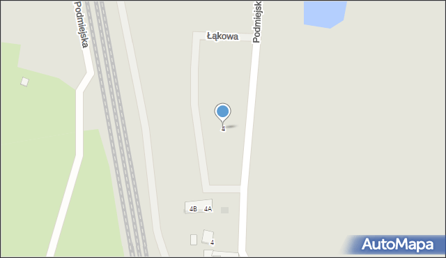 Pruszcz Gdański, Łąkowa, 4, mapa Pruszcz Gdański