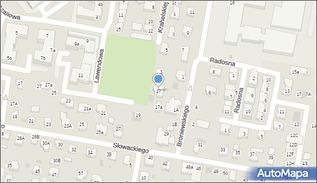 Pruszcz Gdański, Lawendowa, 17, mapa Pruszcz Gdański