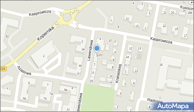 Pruszcz Gdański, Lawendowa, 3, mapa Pruszcz Gdański