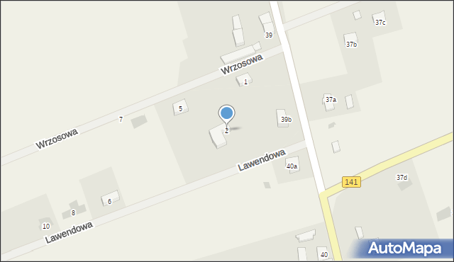 Przemocze, Lawendowa, 2, mapa Przemocze