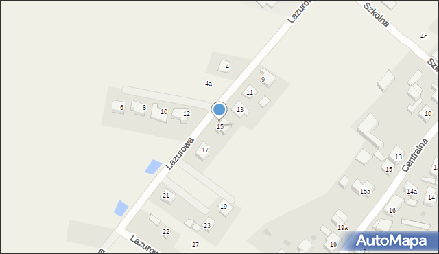 Przęsocin, Lazurowa, 15, mapa Przęsocin