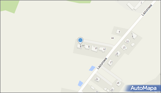 Przęsocin, Lazurowa, 6, mapa Przęsocin