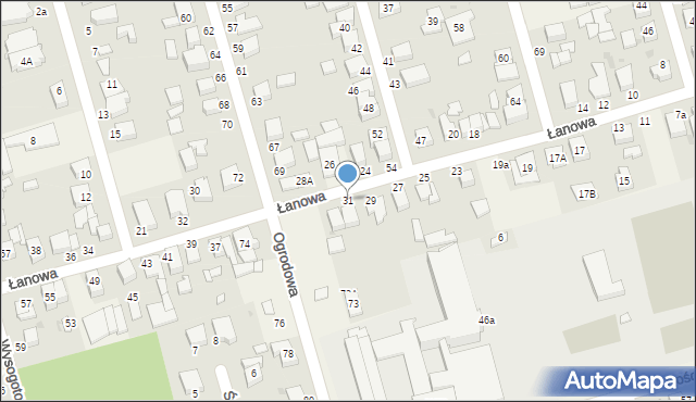 Przeźmierowo, Łanowa, 31, mapa Przeźmierowo
