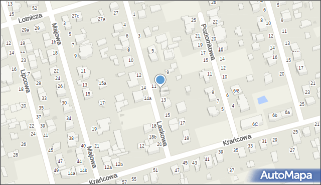 Przeźmierowo, Laskowa, 11a, mapa Przeźmierowo