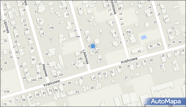 Przeźmierowo, Laskowa, 17b, mapa Przeźmierowo