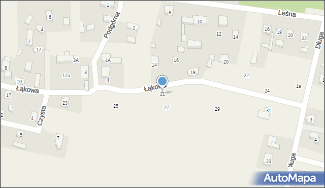 Przyborów, Łąkowa, 21, mapa Przyborów