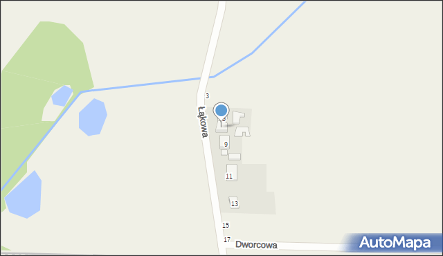 Przybroda, Łąkowa, 7, mapa Przybroda