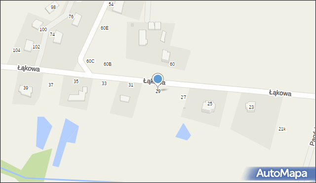 Przyjaźń, Łąkowa, 29, mapa Przyjaźń