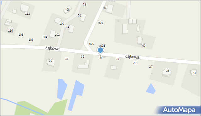 Przyjaźń, Łąkowa, 33, mapa Przyjaźń