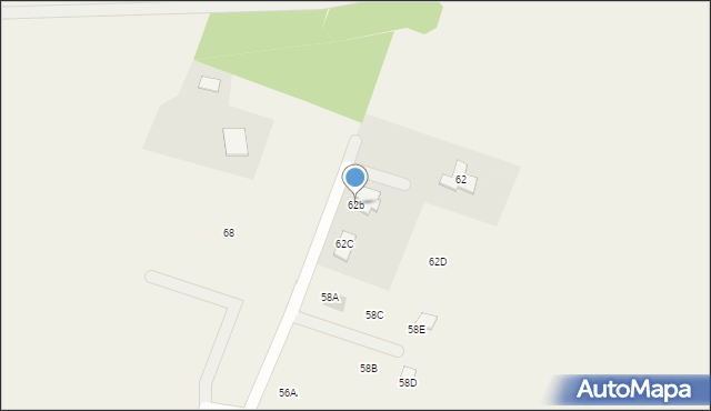 Przyjaźń, Łąkowa, 62b, mapa Przyjaźń