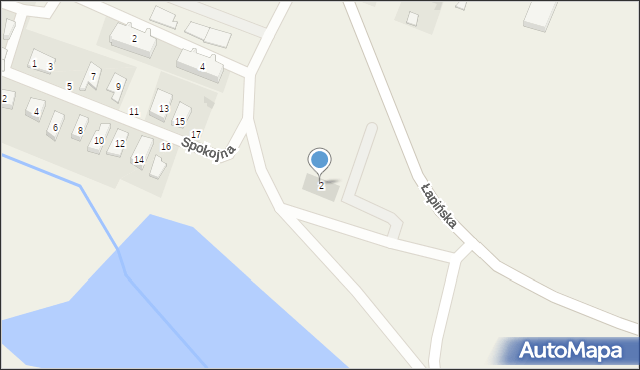 Przyjaźń, Łapińska, 2, mapa Przyjaźń