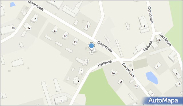 Przytoczna, Łąkowa, 1/2, mapa Przytoczna