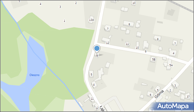 Przytoczna, Łąkowa, 6, mapa Przytoczna
