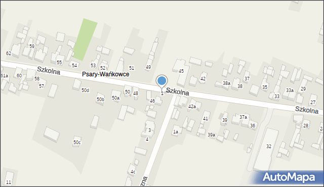 Psary, Łączna, 1, mapa Psary