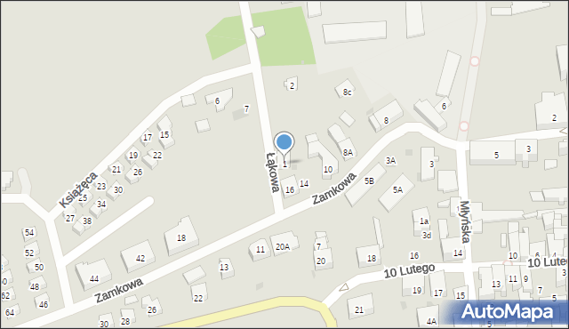 Puck, Łąkowa, 1, mapa Puck