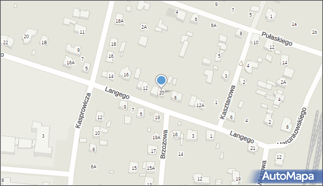 Puszczykowo, Langego Juliana, 10, mapa Puszczykowo
