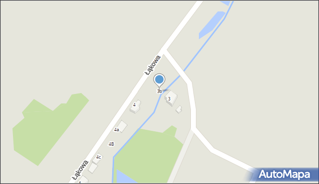 Radków, Łąkowa, 3b, mapa Radków