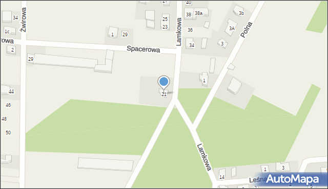 Radłów, Lamkowa, 21, mapa Radłów
