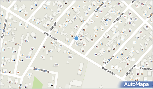 Radom, Laskowa, 35, mapa Radomia