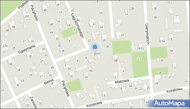 Radom, Łagodzińskiego Feliksa Tadeusza, 10, mapa Radomia