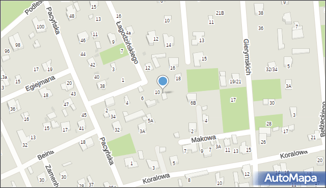 Radom, Łagodzińskiego Feliksa Tadeusza, 8, mapa Radomia
