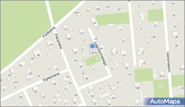 Radom, Łagodzińskiego Feliksa Tadeusza, 9, mapa Radomia