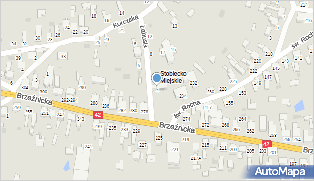 Radomsko, Łabusia Zenobiusza, ks., 4, mapa Radomsko