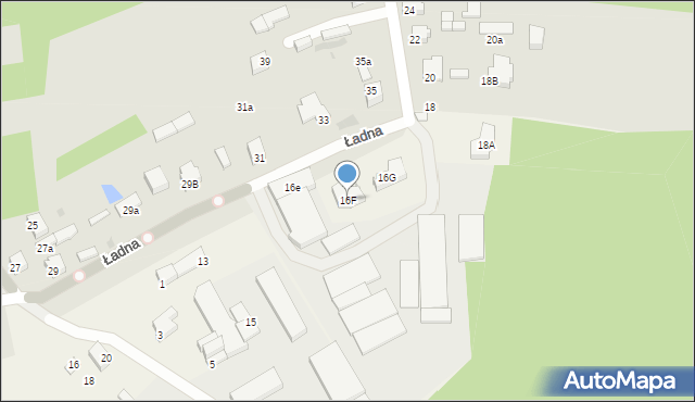 Radomsko, Ładna, 16F, mapa Radomsko